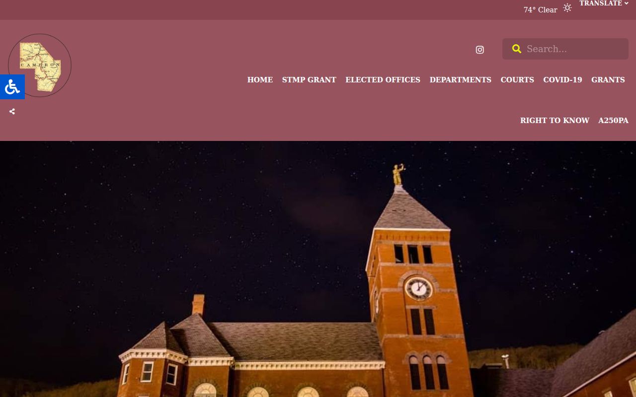 Cameron County criminal history official government homepage